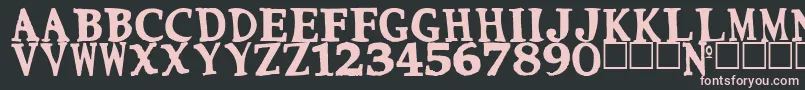 Cmon Font – Pink Fonts on Black Background