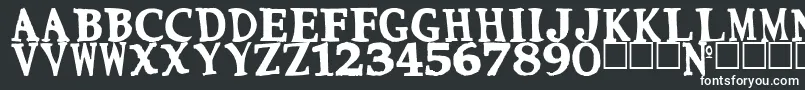 Шрифт Cmon – белые шрифты на чёрном фоне