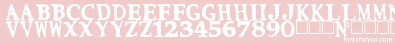 Cmon Font – White Fonts on Pink Background