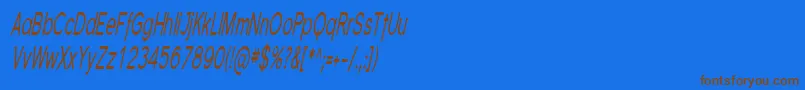 More about Florsn08 Font Florsn08 Font – Brown Fonts on Blue Background