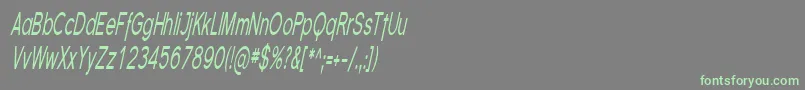 Florsn08 Font – Green Fonts on Gray Background