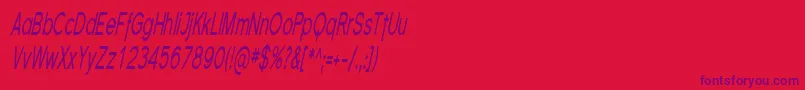 Florsn08 Font – Purple Fonts on Red Background