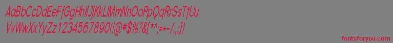 More about Florsn08 Font Florsn08 Font – Red Fonts on Gray Background