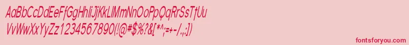Florsn08 Font – Red Fonts on Pink Background
