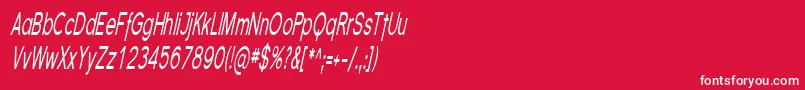 Florsn08 Font – White Fonts on Red Background