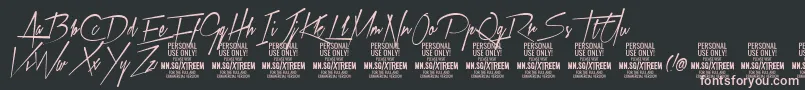 XtreemmediumPersonalUse Font – Pink Fonts on Black Background