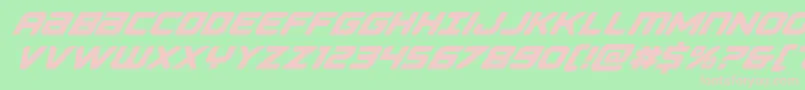 Falconpunchital Font – Pink Fonts on Green Background