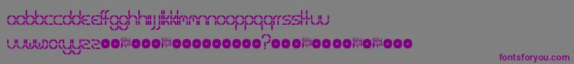 Special Font – Purple Fonts on Gray Background