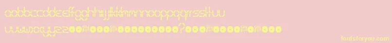 Special Font – Yellow Fonts on Pink Background