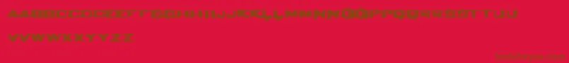 Seabred2-Schriftart – Braune Schriften auf rotem Hintergrund