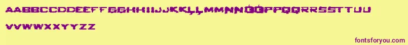 Seabred2 Font – Purple Fonts on Yellow Background