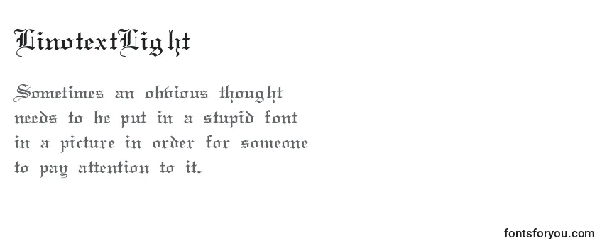 LinotextLight Font