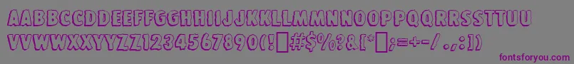 BedrockBt Font – Purple Fonts on Gray Background