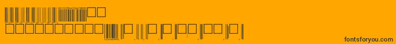 V200004 Font – Black Fonts on Orange Background