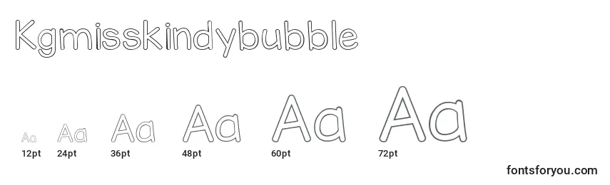 Размеры шрифта Kgmisskindybubble