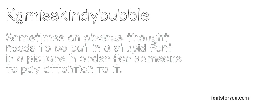 Kgmisskindybubble Font