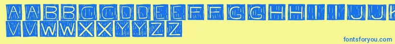 More about FkafontRegular Font FkafontRegular Font – Blue Fonts on Yellow Background