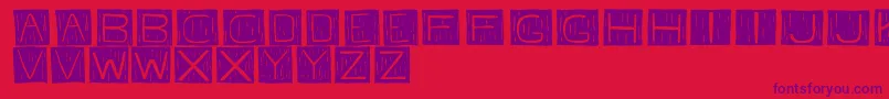 FkafontRegular Font – Purple Fonts on Red Background