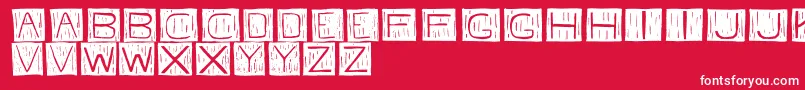 FkafontRegular Font – White Fonts on Red Background