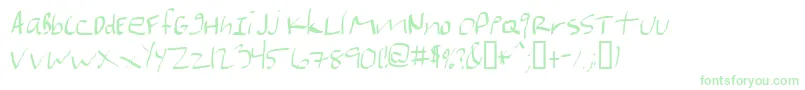 Marianfudge-Schriftart – Grüne Schriften