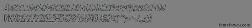 Earthsmightiest3Dital Font – Black Fonts on Gray Background