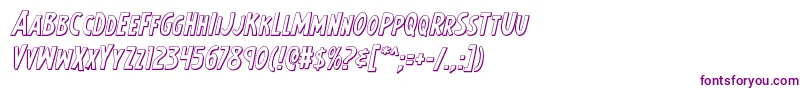 Earthsmightiest3Dital Font – Purple Fonts on White Background