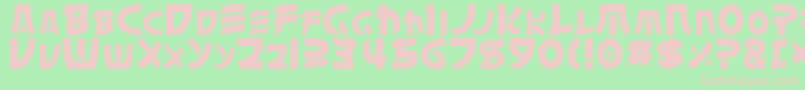 ChinyenNormal Font – Pink Fonts on Green Background