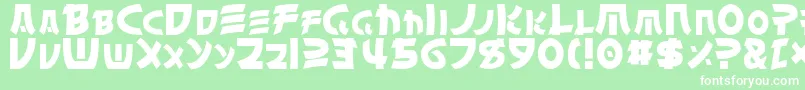ChinyenNormal Font – White Fonts on Green Background
