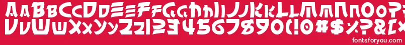 ChinyenNormal Font – White Fonts on Red Background