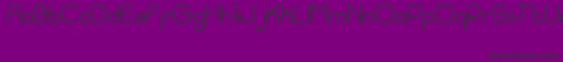 EddieRounded Font – Black Fonts on Purple Background