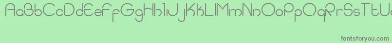 フォントEddieRounded – 緑の背景に灰色の文字