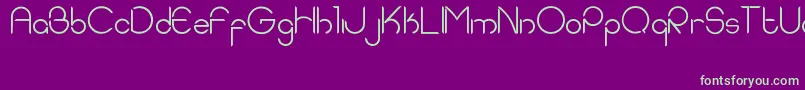 EddieRounded Font – Green Fonts on Purple Background