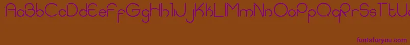 EddieRounded Font – Purple Fonts on Brown Background