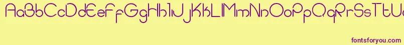 EddieRounded Font – Purple Fonts on Yellow Background