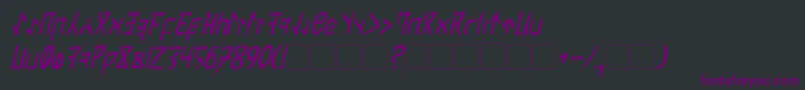 CardosanItalic Font – Purple Fonts on Black Background