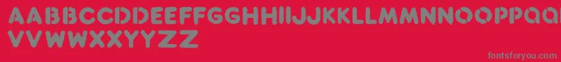 Reclaim Font – Gray Fonts on Red Background