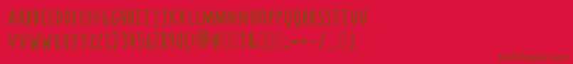 fuente ChocolateWindows – Fuentes Marrones Sobre Fondo Rojo