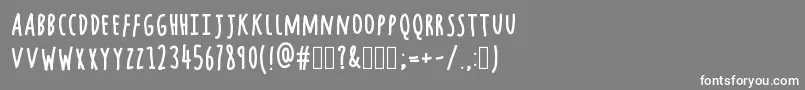ChocolateWindows Font – White Fonts on Gray Background