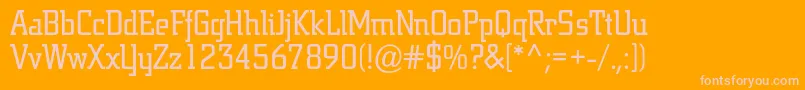 Jargonbc Font – Pink Fonts on Orange Background