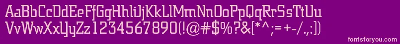 Jargonbc Font – Pink Fonts on Purple Background