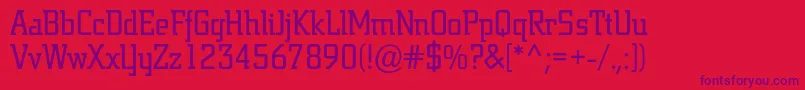 Jargonbc Font – Purple Fonts on Red Background