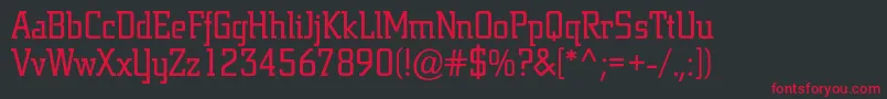 Jargonbc Font – Red Fonts on Black Background