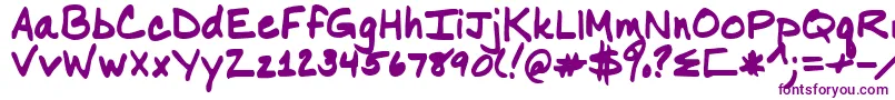 Шрифт Nancy – фиолетовые шрифты на белом фоне