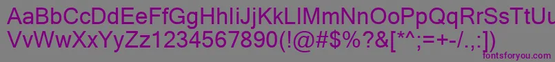 Шрифт Micross0 – фиолетовые шрифты на сером фоне