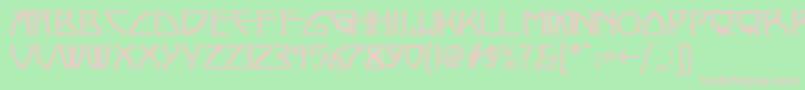 Nickley ffy Font – Pink Fonts on Green Background