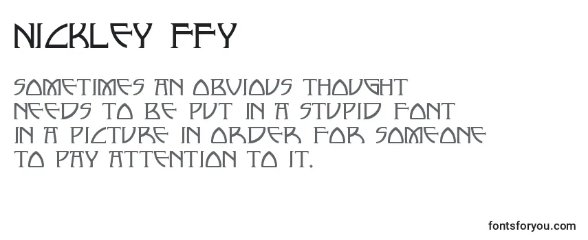 Nickley ffy Font