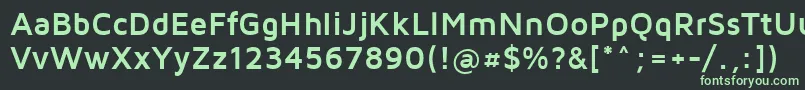 フォントMavenpro Bold – 黒い背景に緑の文字