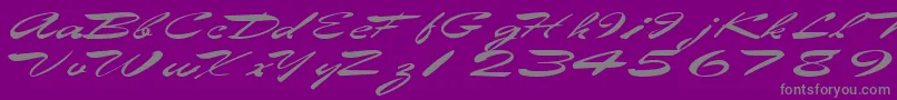 fuente Eggshell61RegularTtext – Fuentes Grises Sobre Fondo Morado