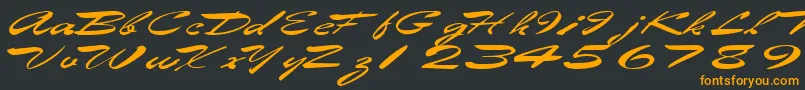 fuente Eggshell61RegularTtext – Fuentes Naranjas Sobre Fondo Negro