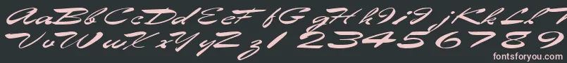 Eggshell61RegularTtext Font – Pink Fonts on Black Background